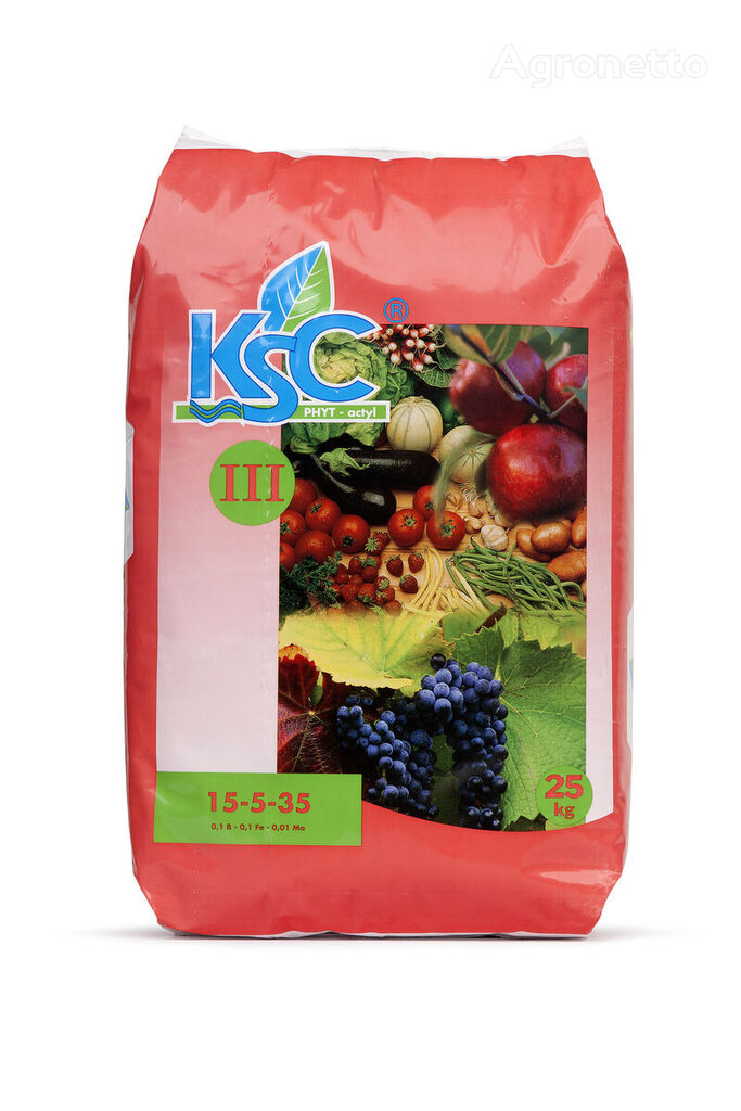 新植物生长促进剂 Timac KSC III Czerwony (15-5-35) 25KG