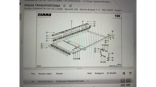 联合收割机 Claas Dominator 130-150   48 , 58 , 68 , 78 的 底盘 Claas Dominator 130-150 rama podsiewacza , podłoga trans. claas Avero