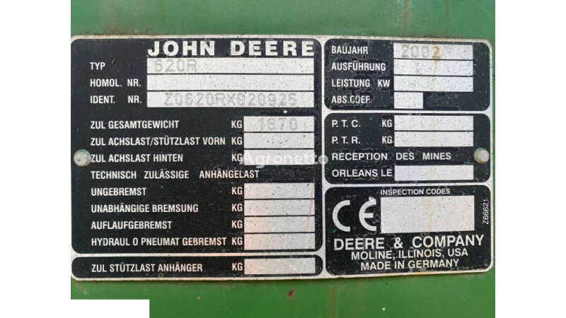 滑轮 John Deere 620r