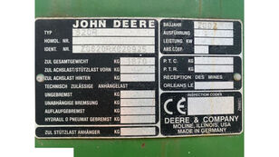 物收割装置 John Deere 620r 的 传感器 John Deere Wysokości