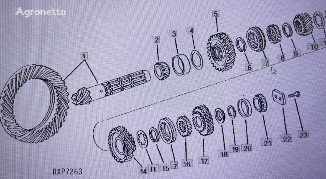 轮式拖拉机 John Deere 4555/4755/4955 的 释放轴承 pierścień zmiany biegów R62875